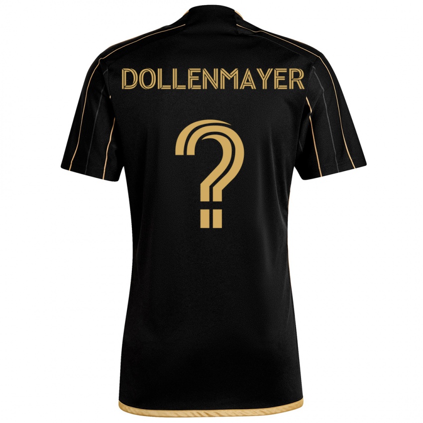 Hombre Camiseta Noah Dollenmayer #0 Oro Negro 1ª Equipación 2024/25 La Camisa Perú