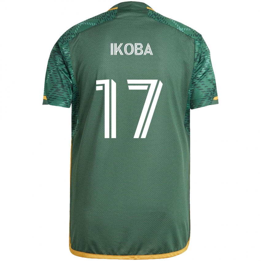 Hombre Camiseta Tega Ikoba #17 Verde Naranja 1ª Equipación 2024/25 La Camisa Perú