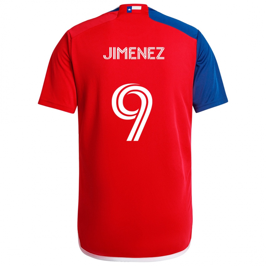 Hombre Camiseta Jesús Jiménez #9 Azul Rojo 1ª Equipación 2024/25 La Camisa Perú