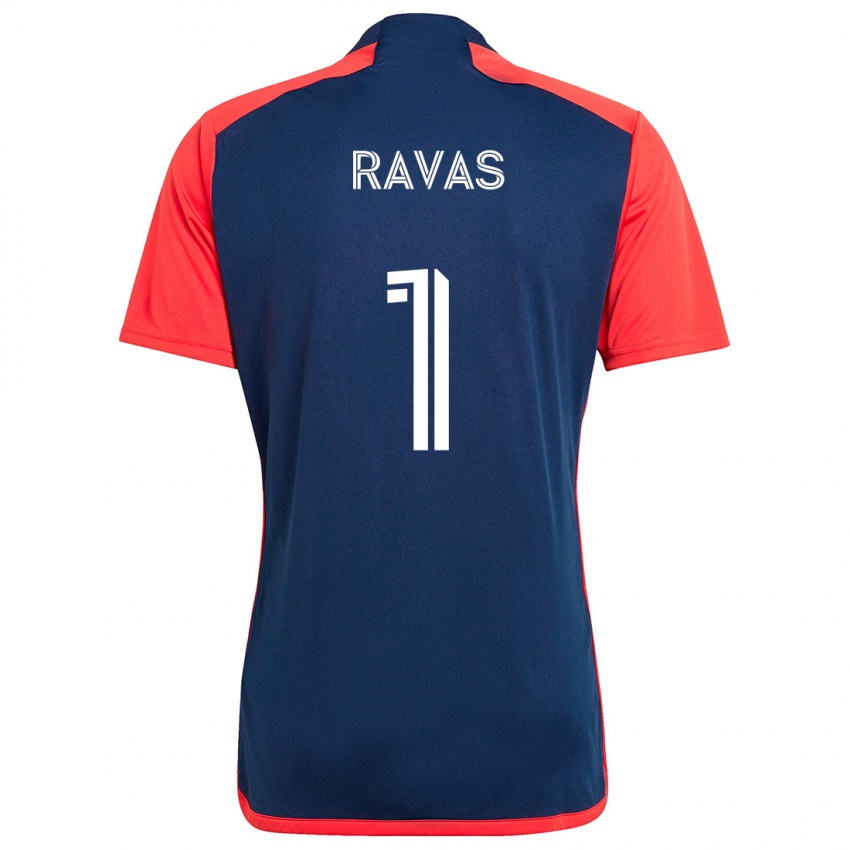 Hombre Camiseta Henrich Ravas #1 Azul Rojo 1ª Equipación 2024/25 La Camisa Perú