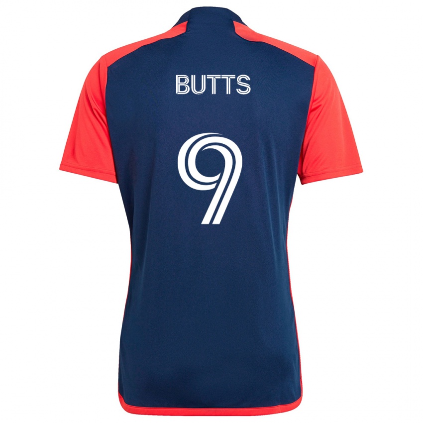 Hombre Camiseta Liam Butts #9 Azul Rojo 1ª Equipación 2024/25 La Camisa Perú