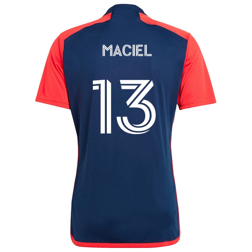 Hombre Camiseta Maciel #13 Azul Rojo 1ª Equipación 2024/25 La Camisa Perú