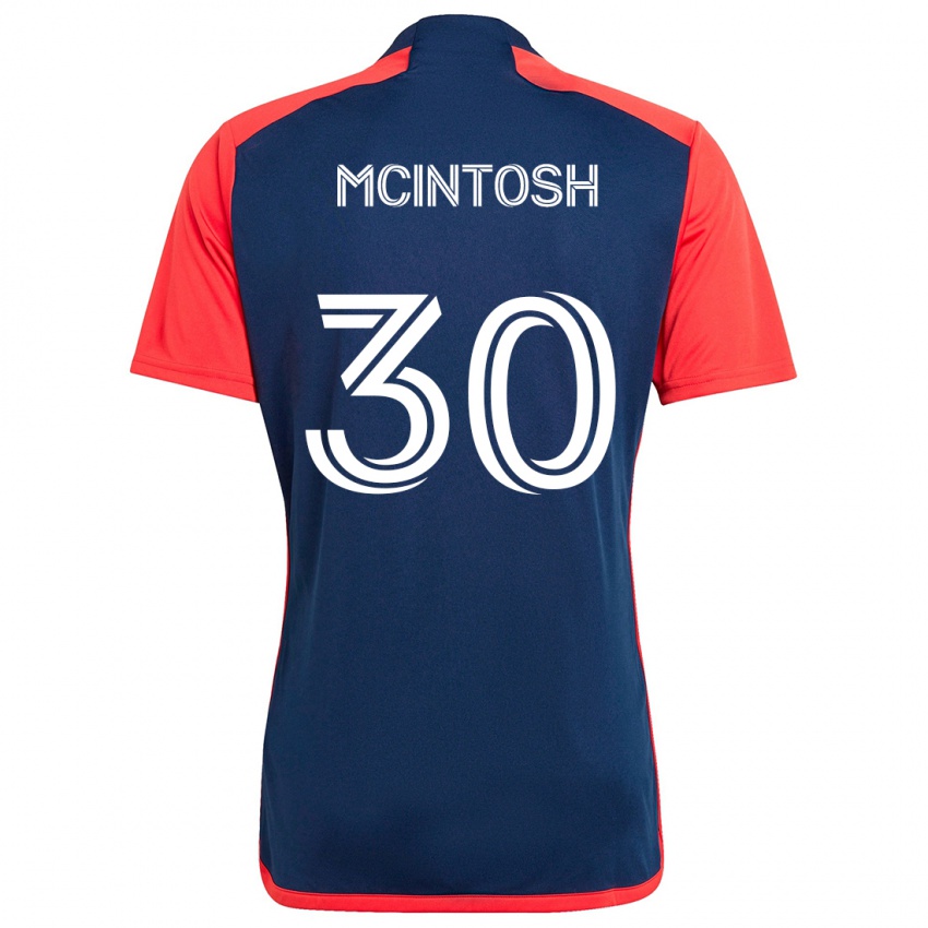 Hombre Camiseta Damario Mcintosh #30 Azul Rojo 1ª Equipación 2024/25 La Camisa Perú