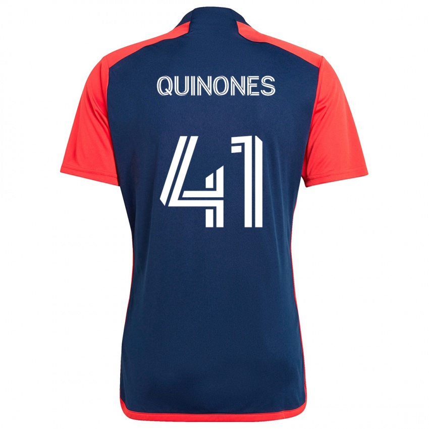 Hombre Camiseta Colby Quiñónes #41 Azul Rojo 1ª Equipación 2024/25 La Camisa Perú