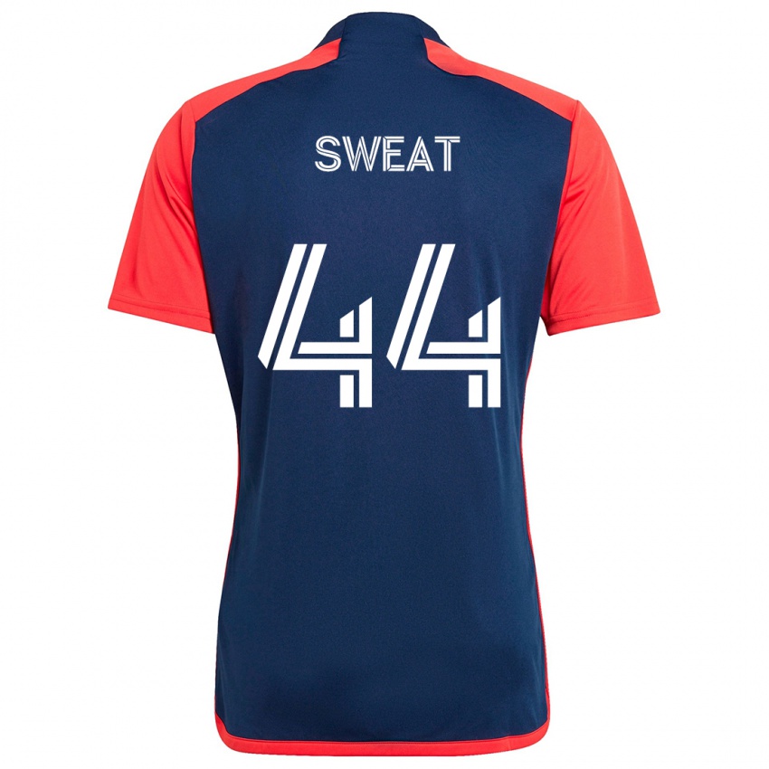 Hombre Camiseta Ben Sweat #44 Azul Rojo 1ª Equipación 2024/25 La Camisa Perú