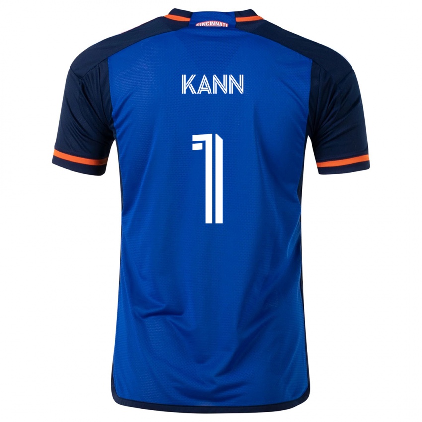 Hombre Camiseta Alec Kann #1 Azul Blanco 1ª Equipación 2024/25 La Camisa Perú