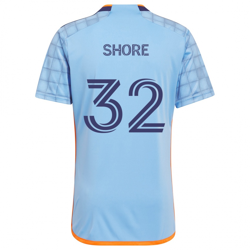 Hombre Camiseta Jonathan Shore #32 Azul Naranja 1ª Equipación 2024/25 La Camisa Perú