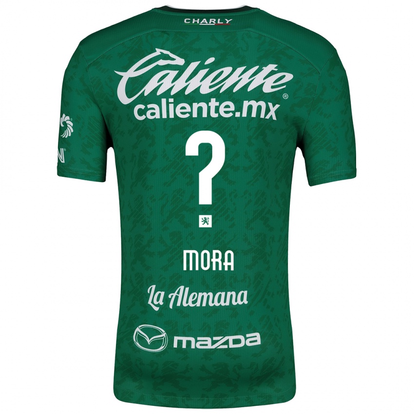 Hombre Camiseta Christopher Mora #0 Verde Blanco 1ª Equipación 2024/25 La Camisa Perú