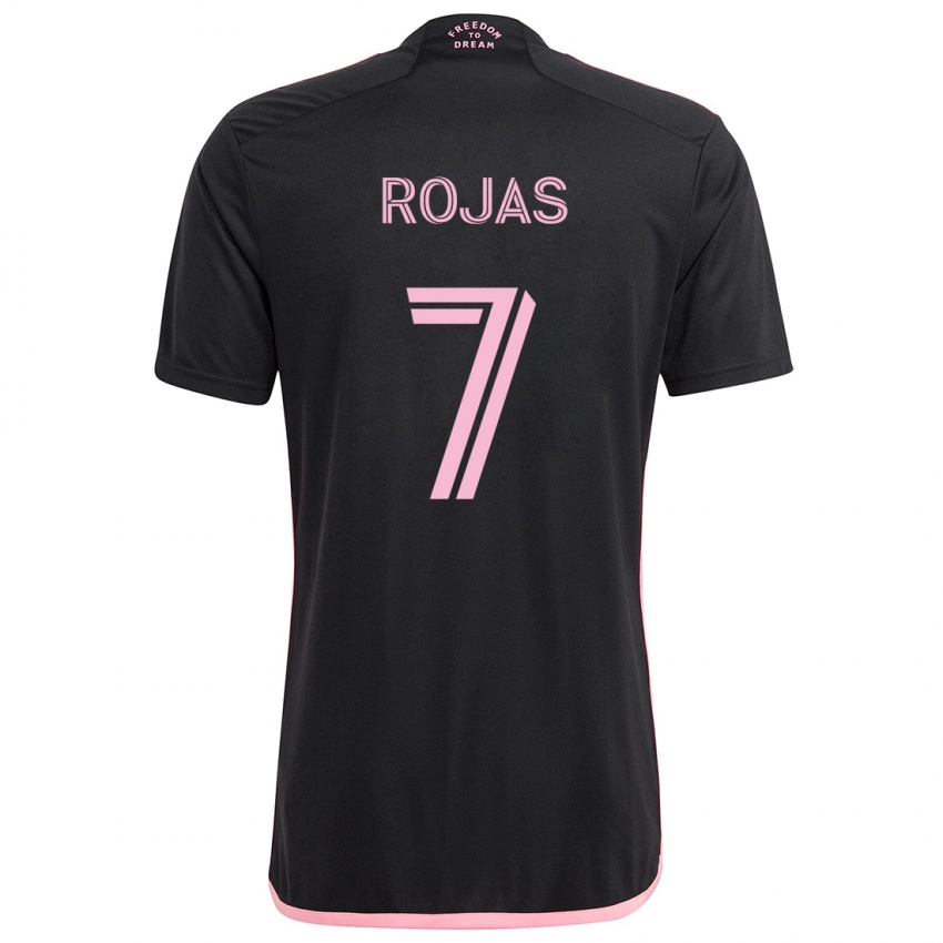 Hombre Camiseta Matias Rojas #7 Negro 2ª Equipación 2024/25 La Camisa Perú