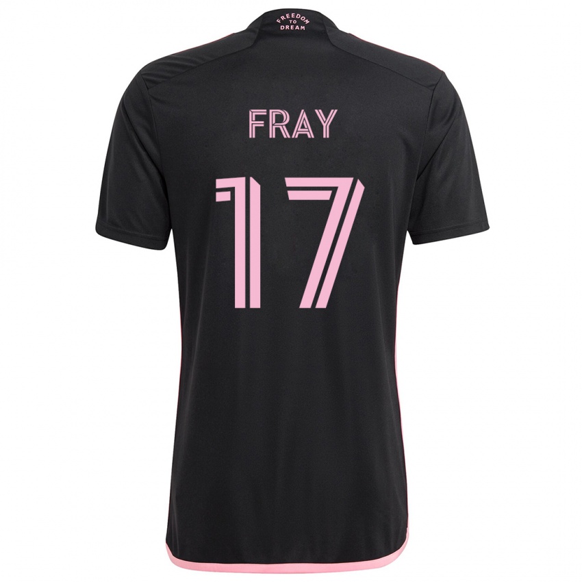 Hombre Camiseta Ian Fray #17 Negro 2ª Equipación 2024/25 La Camisa Perú