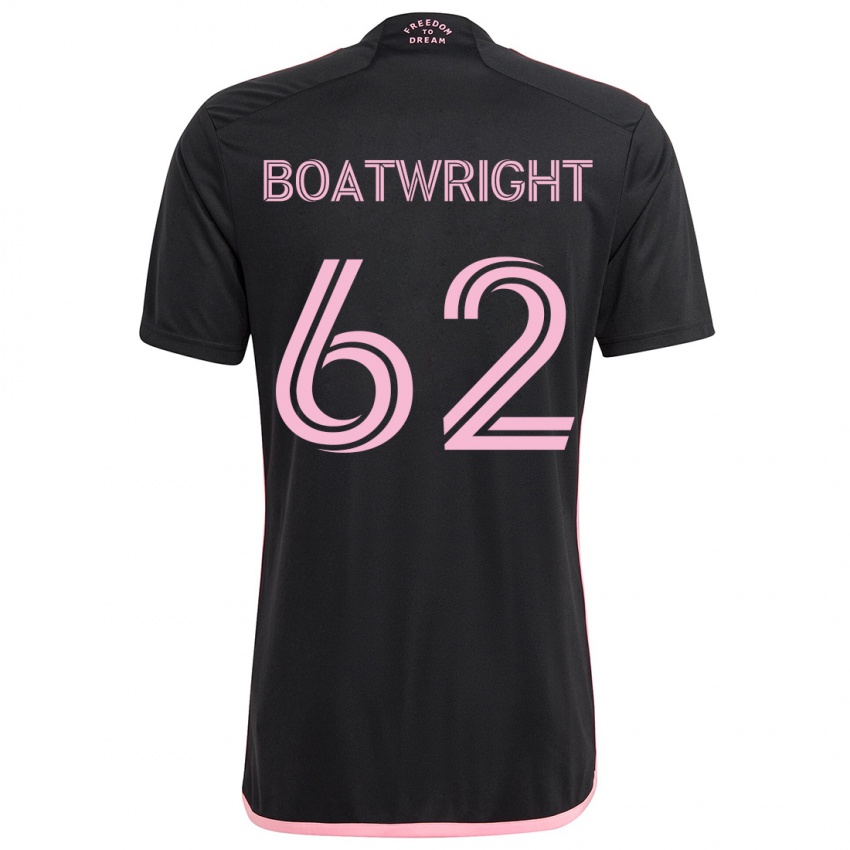 Hombre Camiseta Israel Boatwright #62 Negro 2ª Equipación 2024/25 La Camisa Perú