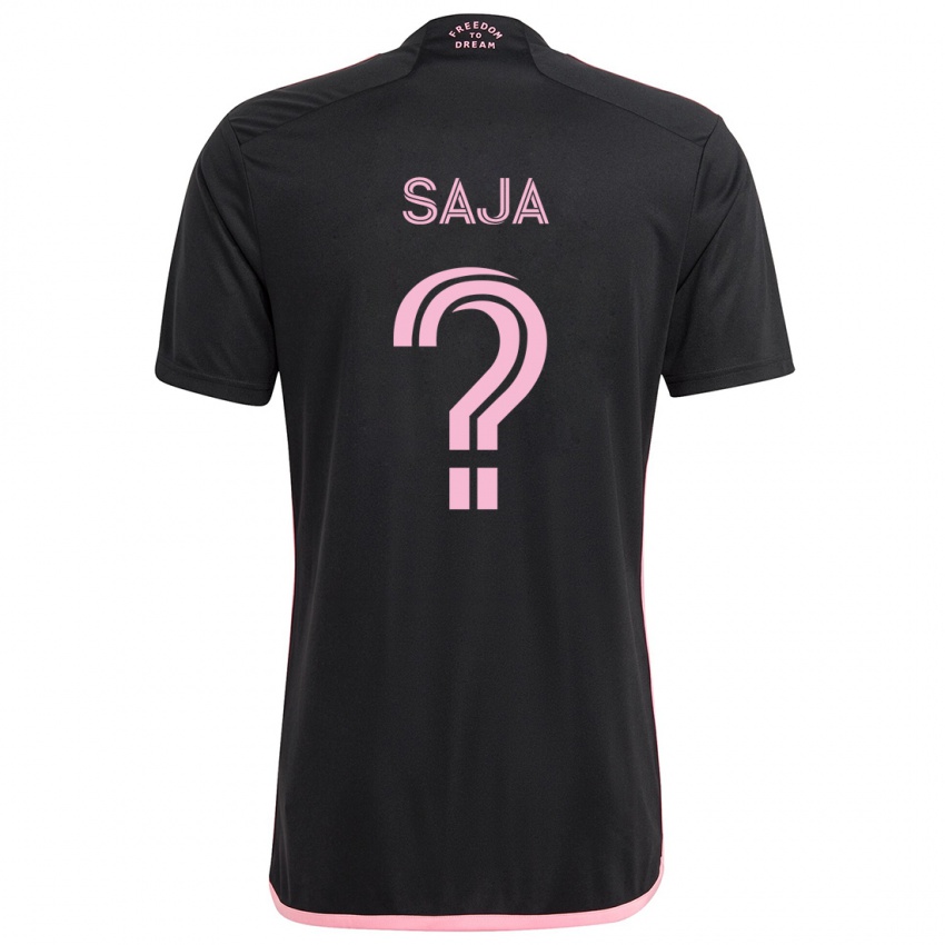 Hombre Camiseta Mateo Saja #0 Negro 2ª Equipación 2024/25 La Camisa Perú