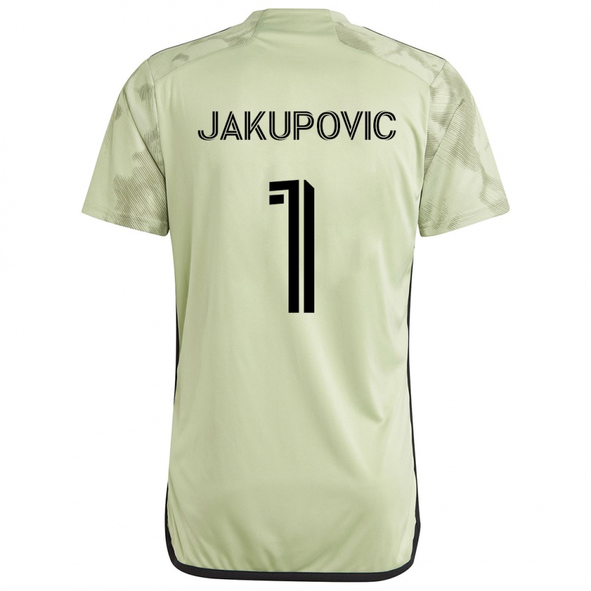 Hombre Camiseta Eldin Jakupovic #1 Verde Claro 2ª Equipación 2024/25 La Camisa Perú