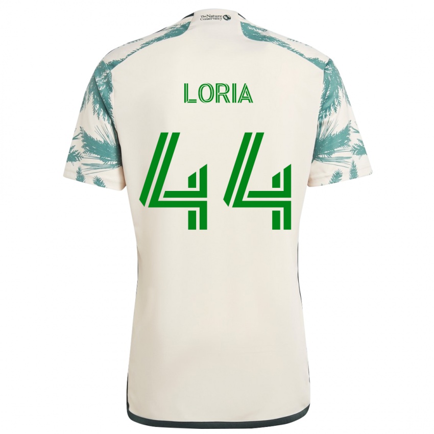 Hombre Camiseta Marvin Loría #44 Beige Marrón 2ª Equipación 2024/25 La Camisa Perú