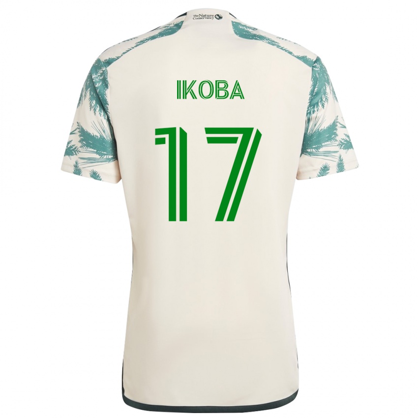 Hombre Camiseta Tega Ikoba #17 Beige Marrón 2ª Equipación 2024/25 La Camisa Perú