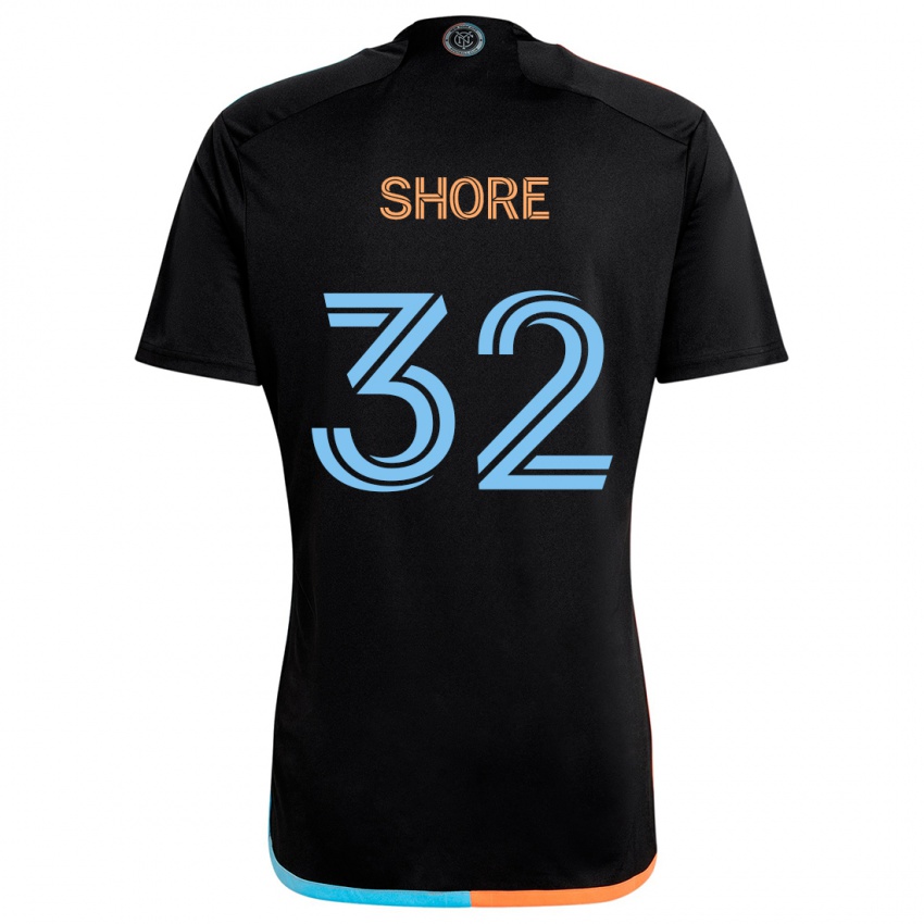 Hombre Camiseta Jonathan Shore #32 Negro Naranja Azul 2ª Equipación 2024/25 La Camisa Perú