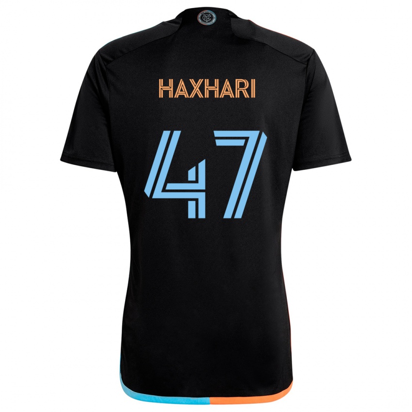 Hombre Camiseta Klevis Haxhari #47 Negro Naranja Azul 2ª Equipación 2024/25 La Camisa Perú