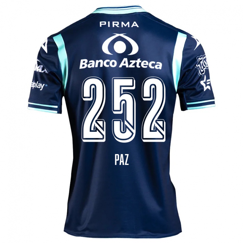 Hombre Camiseta Denilson Paz #252 Azul Marino 2ª Equipación 2024/25 La Camisa Perú