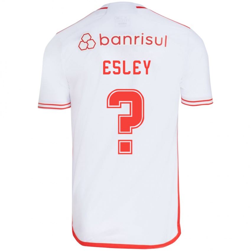 Hombre Camiseta Esley #0 Blanco Rojo 2ª Equipación 2024/25 La Camisa Perú