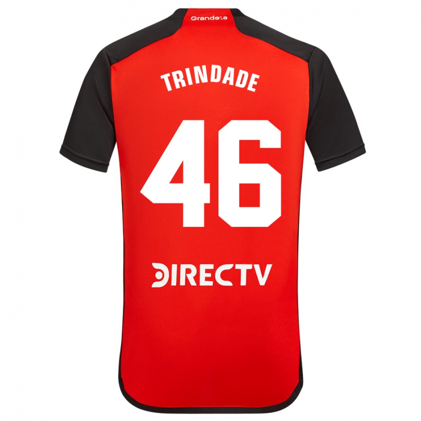 Hombre Camiseta Gonzalo Trindade #46 Rojo Negro Blanco 2ª Equipación 2024/25 La Camisa Perú