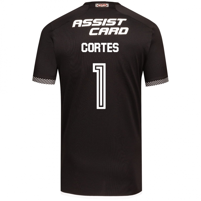 Hombre Camiseta Brayan Cortés #1 Blanco Negro 2ª Equipación 2024/25 La Camisa Perú