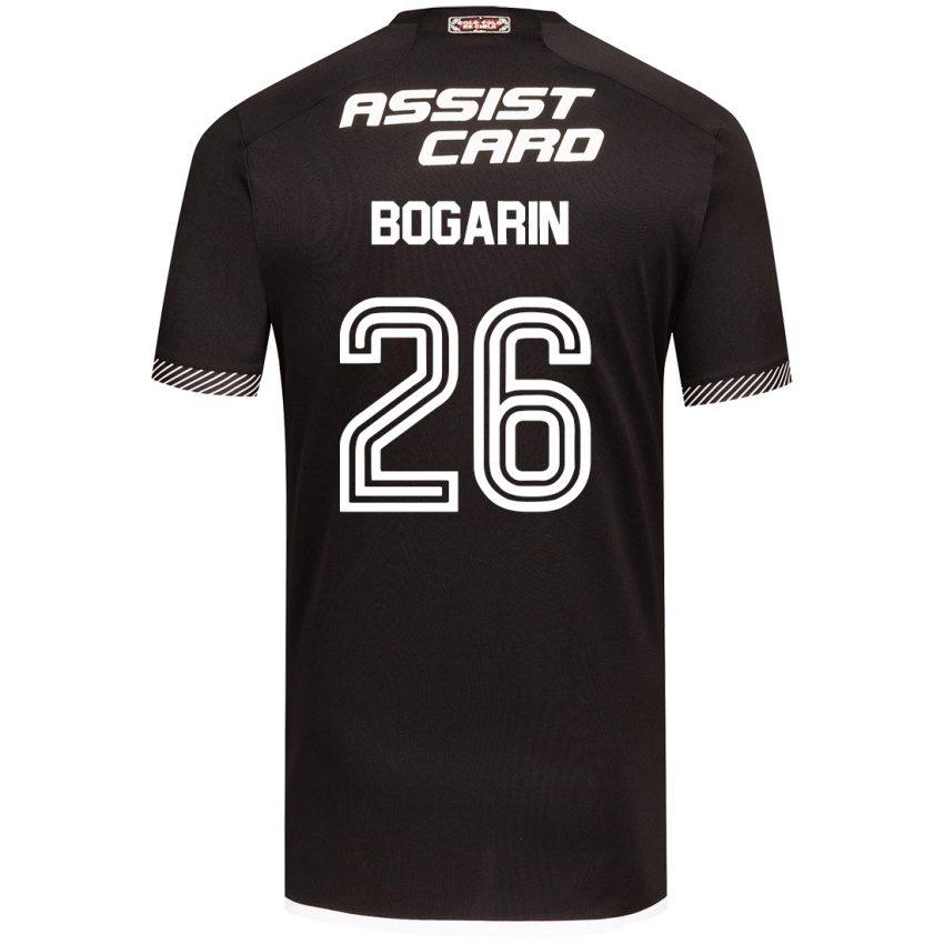 Hombre Camiseta Dahiana Bogarín #26 Blanco Negro 2ª Equipación 2024/25 La Camisa Perú