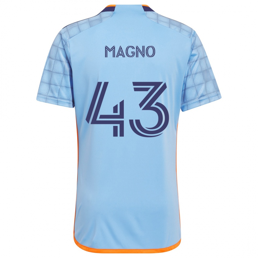 Mujer Camiseta Talles Magno #43 Azul Naranja 1ª Equipación 2024/25 La Camisa Perú