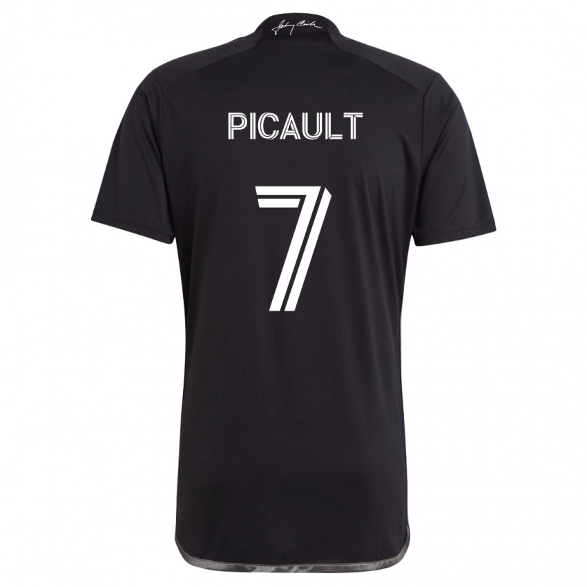 Mujer Camiseta Fafà Picault #7 Negro 2ª Equipación 2024/25 La Camisa Perú