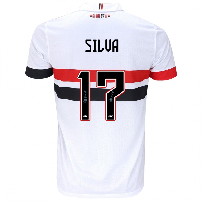 Niño Camiseta André Silva #17 Blanco Rojo Negro 1ª Equipación 2024/25 La Camisa Perú