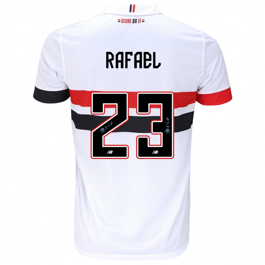 Niño Camiseta Rafael #23 Blanco Rojo Negro 1ª Equipación 2024/25 La Camisa Perú