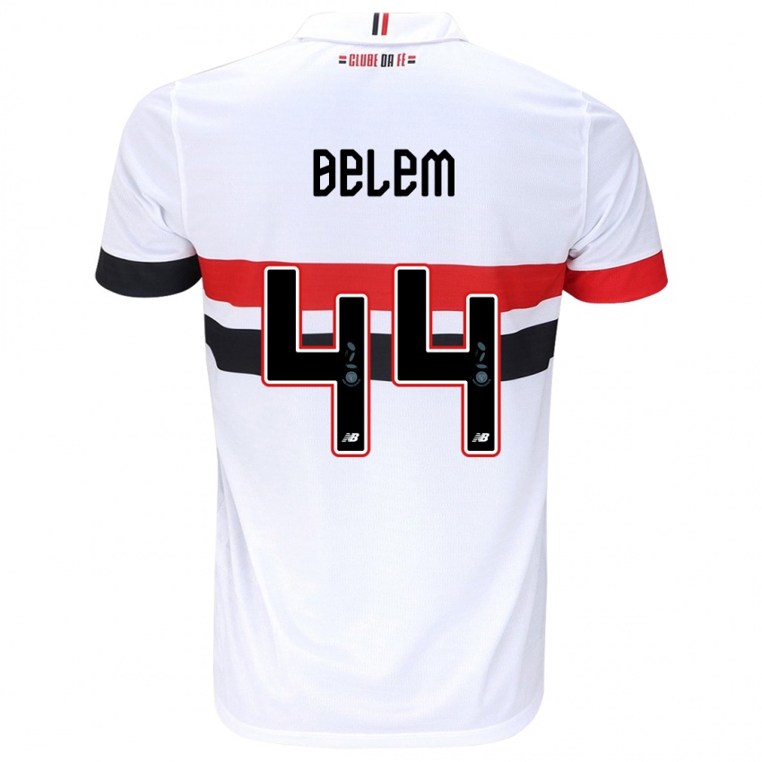 Niño Camiseta Matheus Belém #44 Blanco Rojo Negro 1ª Equipación 2024/25 La Camisa Perú