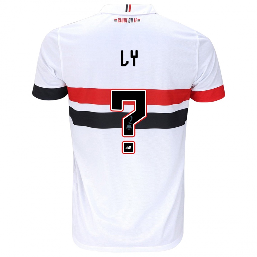 Niño Camiseta Iba Ly #0 Blanco Rojo Negro 1ª Equipación 2024/25 La Camisa Perú