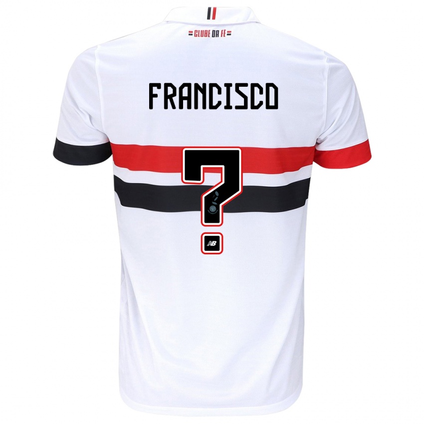 Niño Camiseta Ryan Francisco #0 Blanco Rojo Negro 1ª Equipación 2024/25 La Camisa Perú