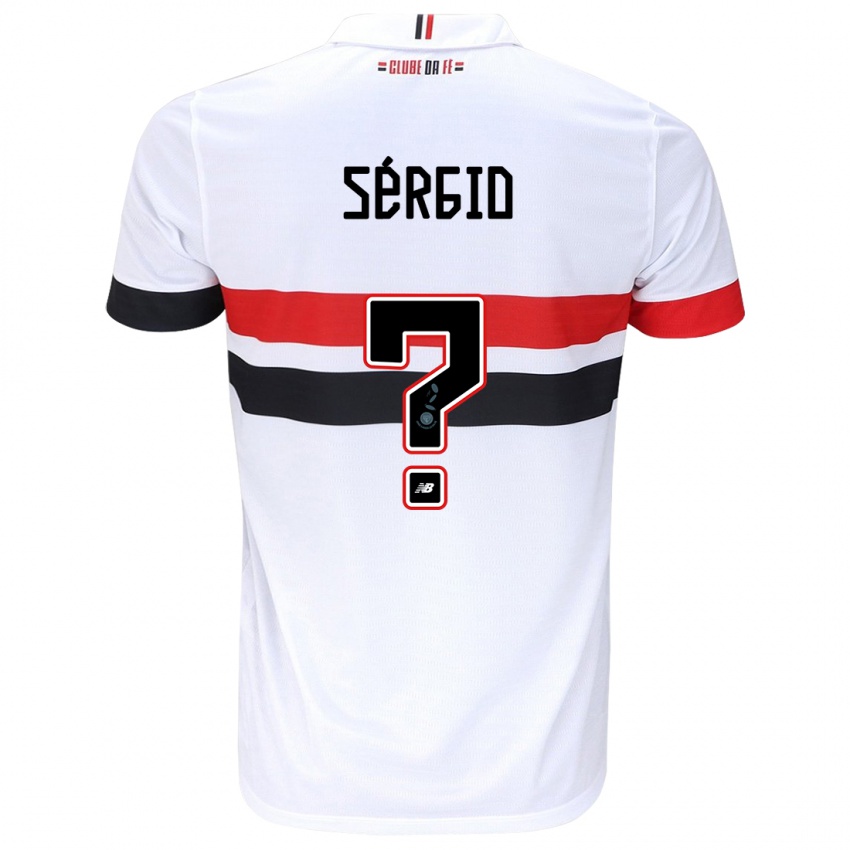 Niño Camiseta Paulo Sérgio #0 Blanco Rojo Negro 1ª Equipación 2024/25 La Camisa Perú