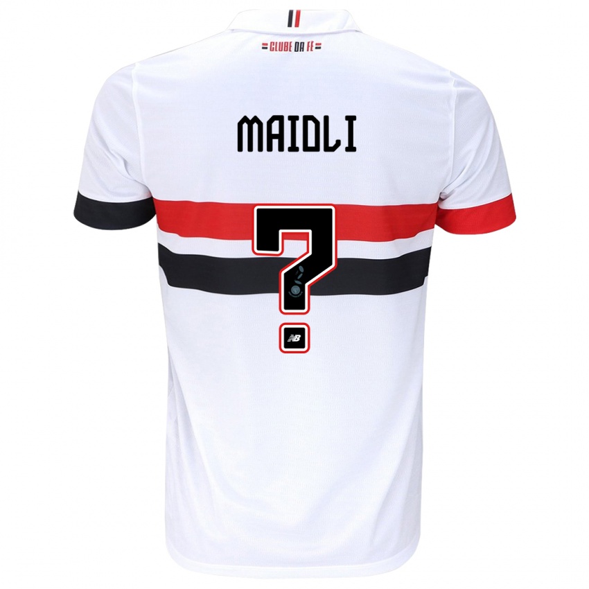 Niño Camiseta Gabriel Maioli #0 Blanco Rojo Negro 1ª Equipación 2024/25 La Camisa Perú