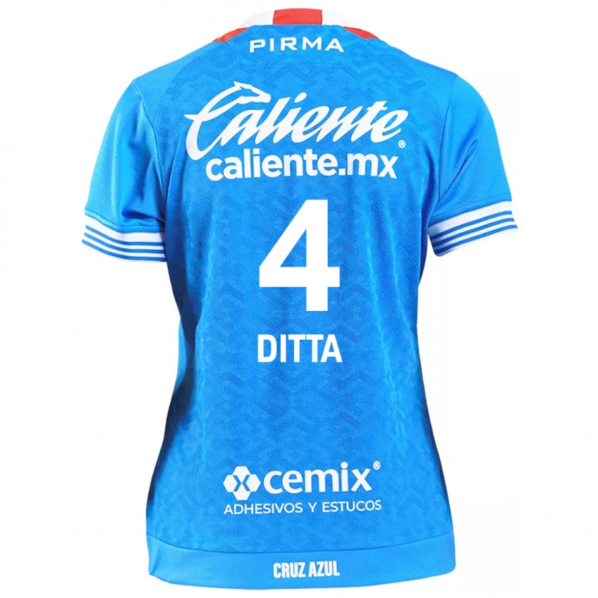 Niño Camiseta Willer Ditta #4 Cielo Azul 1ª Equipación 2024/25 La Camisa Perú