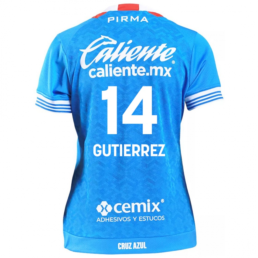 Niño Camiseta Alexis Gutierrez #14 Cielo Azul 1ª Equipación 2024/25 La Camisa Perú