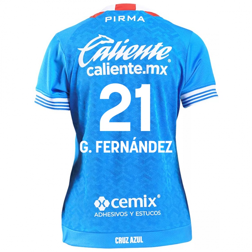 Niño Camiseta Gabriel Fernández #21 Cielo Azul 1ª Equipación 2024/25 La Camisa Perú