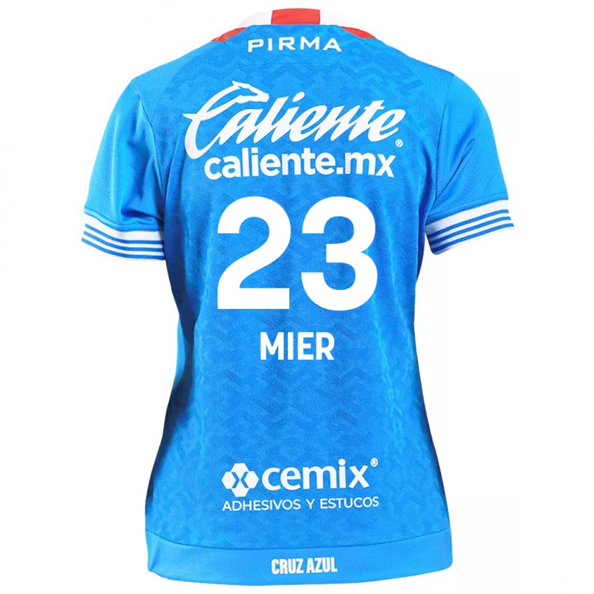 Niño Camiseta Kevin Mier #23 Cielo Azul 1ª Equipación 2024/25 La Camisa Perú