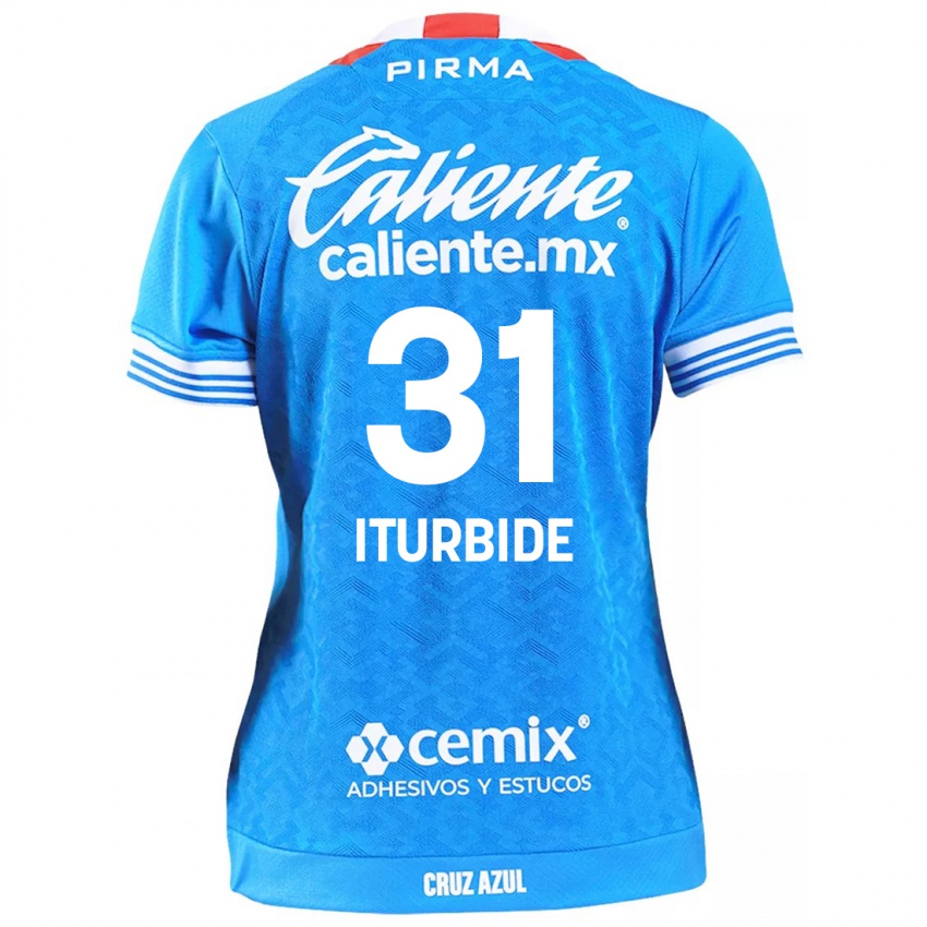 Niño Camiseta Luis Iturbide #31 Cielo Azul 1ª Equipación 2024/25 La Camisa Perú