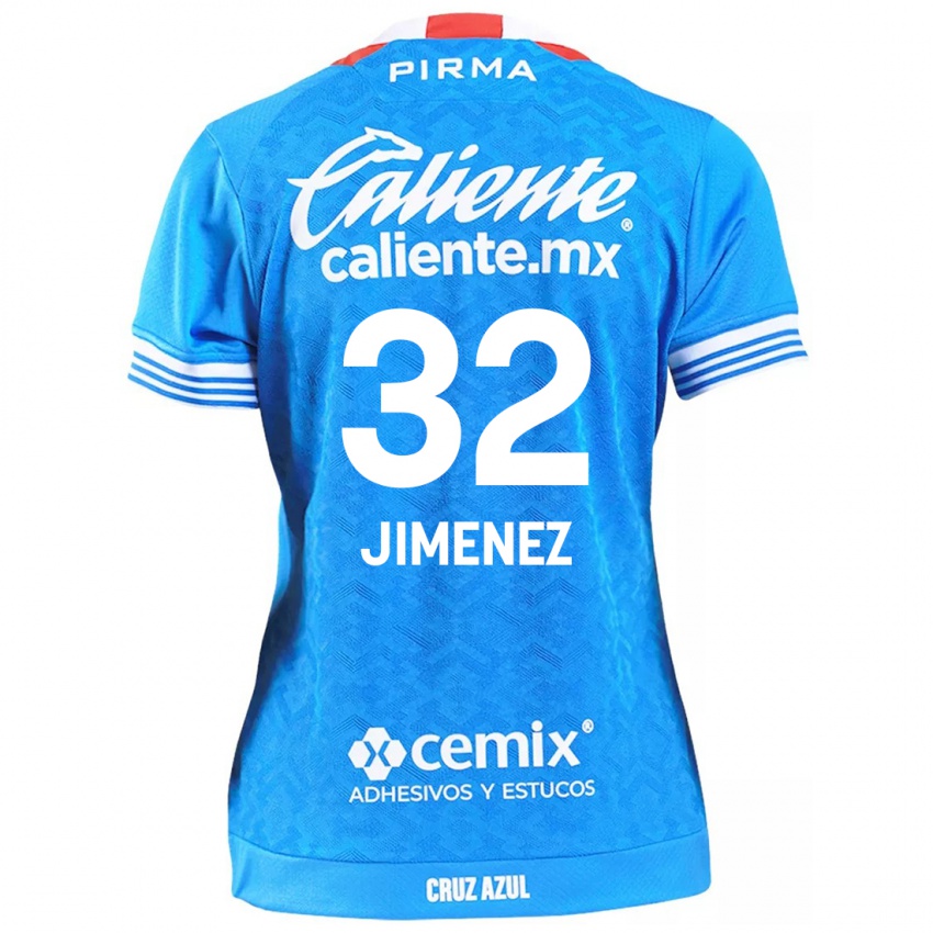 Niño Camiseta Cristian Jimenez #32 Cielo Azul 1ª Equipación 2024/25 La Camisa Perú