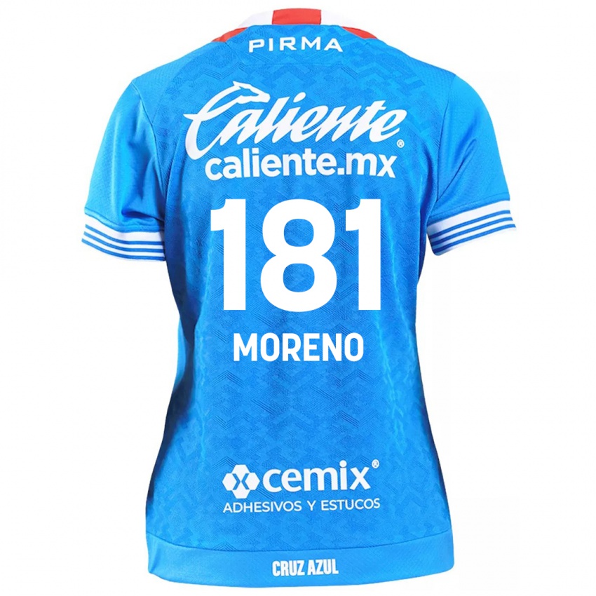 Niño Camiseta Roberto Moreno #181 Cielo Azul 1ª Equipación 2024/25 La Camisa Perú