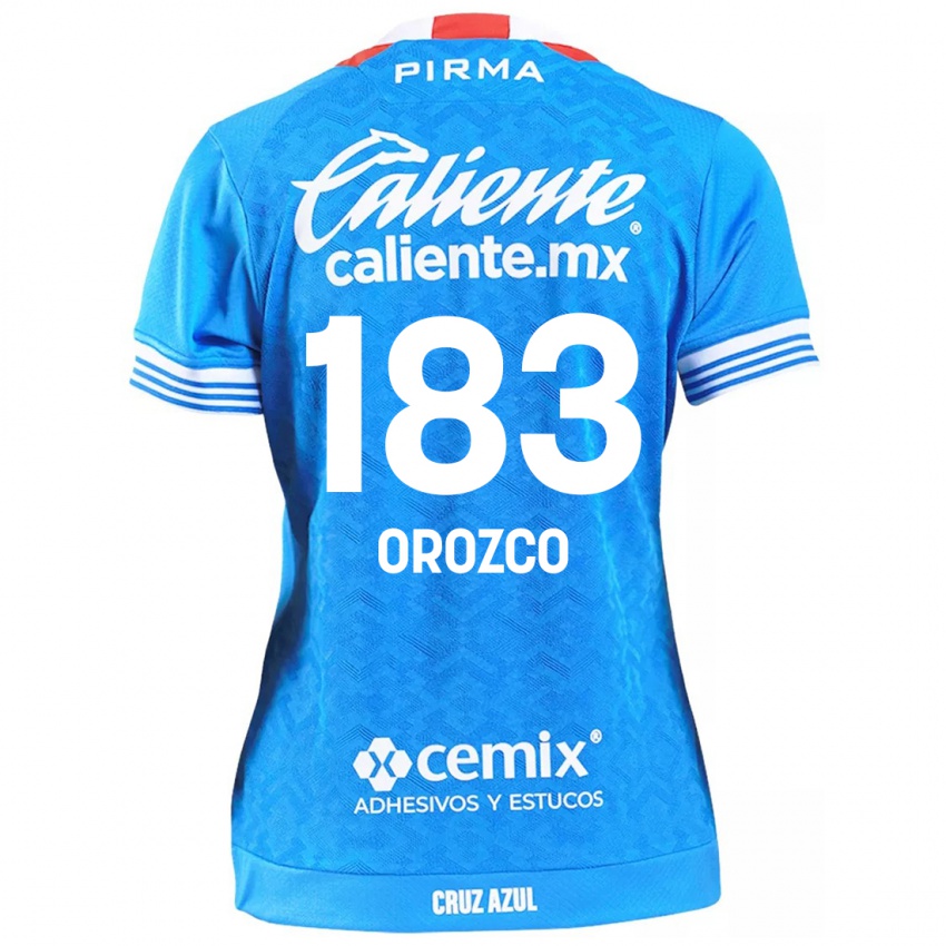 Niño Camiseta Fabrizzio Orozco #183 Cielo Azul 1ª Equipación 2024/25 La Camisa Perú