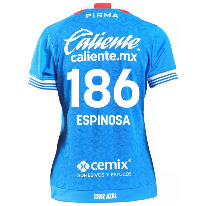 Niño Camiseta Brandón Espinosa #186 Cielo Azul 1ª Equipación 2024/25 La Camisa Perú