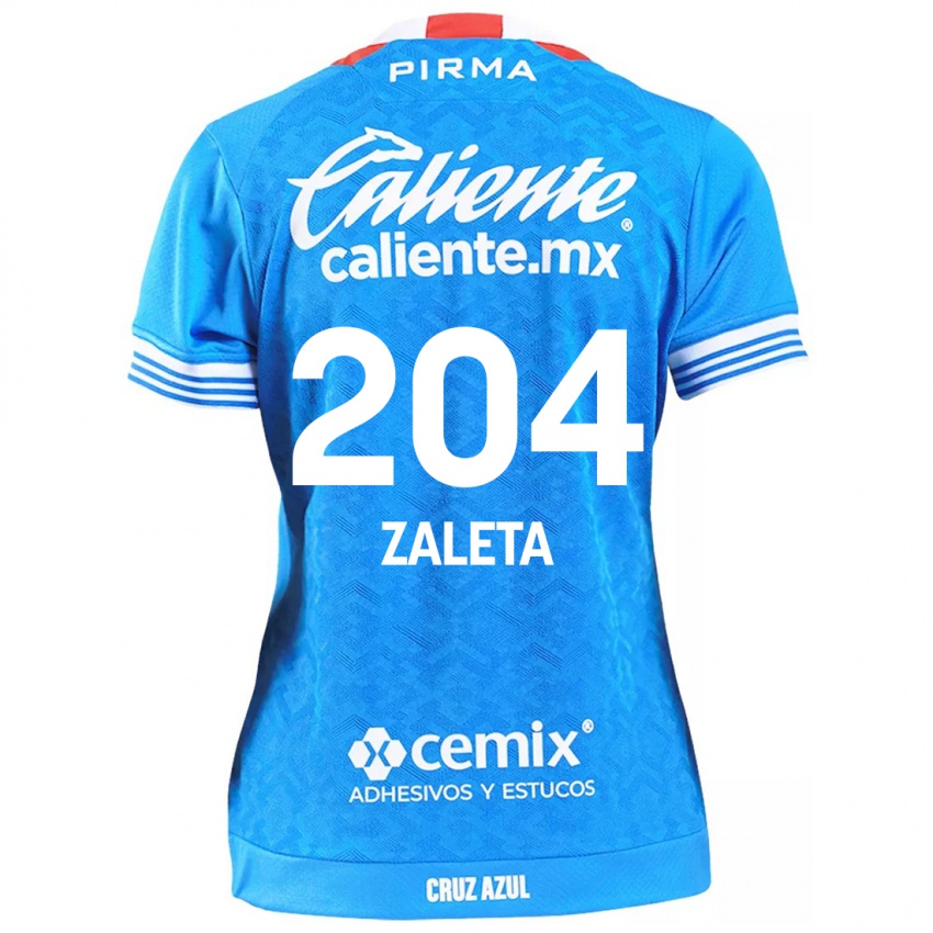 Niño Camiseta Mauro Zaleta #204 Cielo Azul 1ª Equipación 2024/25 La Camisa Perú