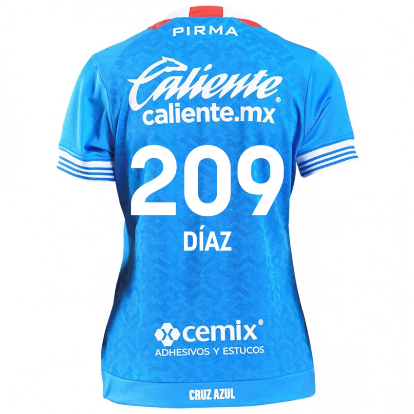 Niño Camiseta Josué Díaz #209 Cielo Azul 1ª Equipación 2024/25 La Camisa Perú