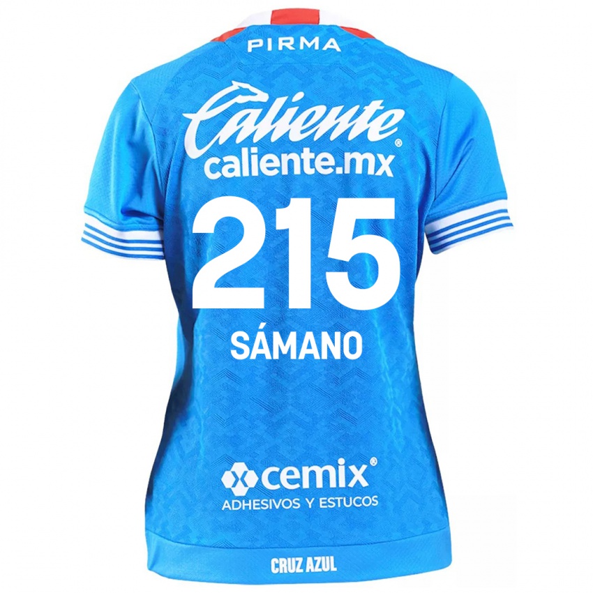 Niño Camiseta Fernando Sámano #215 Cielo Azul 1ª Equipación 2024/25 La Camisa Perú