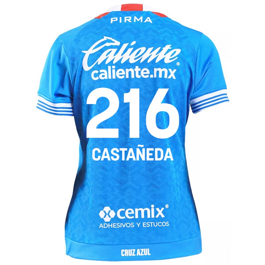 Niño Camiseta Ian Castañeda #216 Cielo Azul 1ª Equipación 2024/25 La Camisa Perú