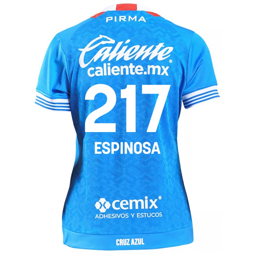 Niño Camiseta Samuel Espinosa #217 Cielo Azul 1ª Equipación 2024/25 La Camisa Perú