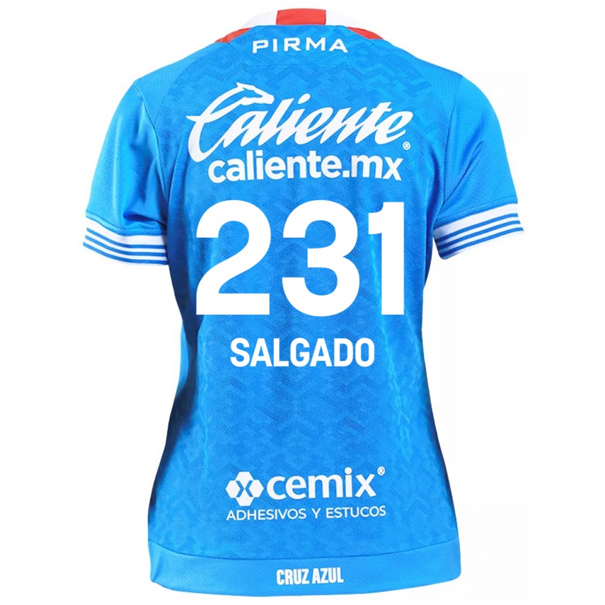 Niño Camiseta Bruno Salgado #231 Cielo Azul 1ª Equipación 2024/25 La Camisa Perú